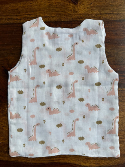 Organic Muslin Cotton Shoulder Button Jabla