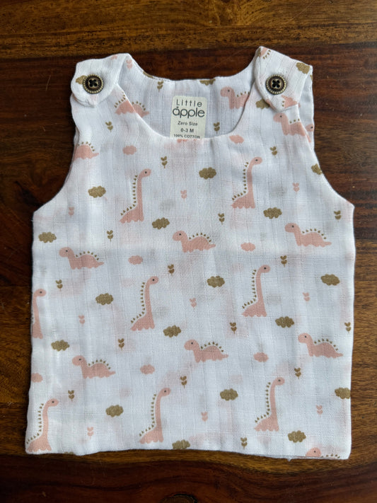 Organic Muslin Cotton Shoulder Button Jabla