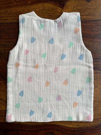 Organic Muslin Cotton Shoulder Button Jabla