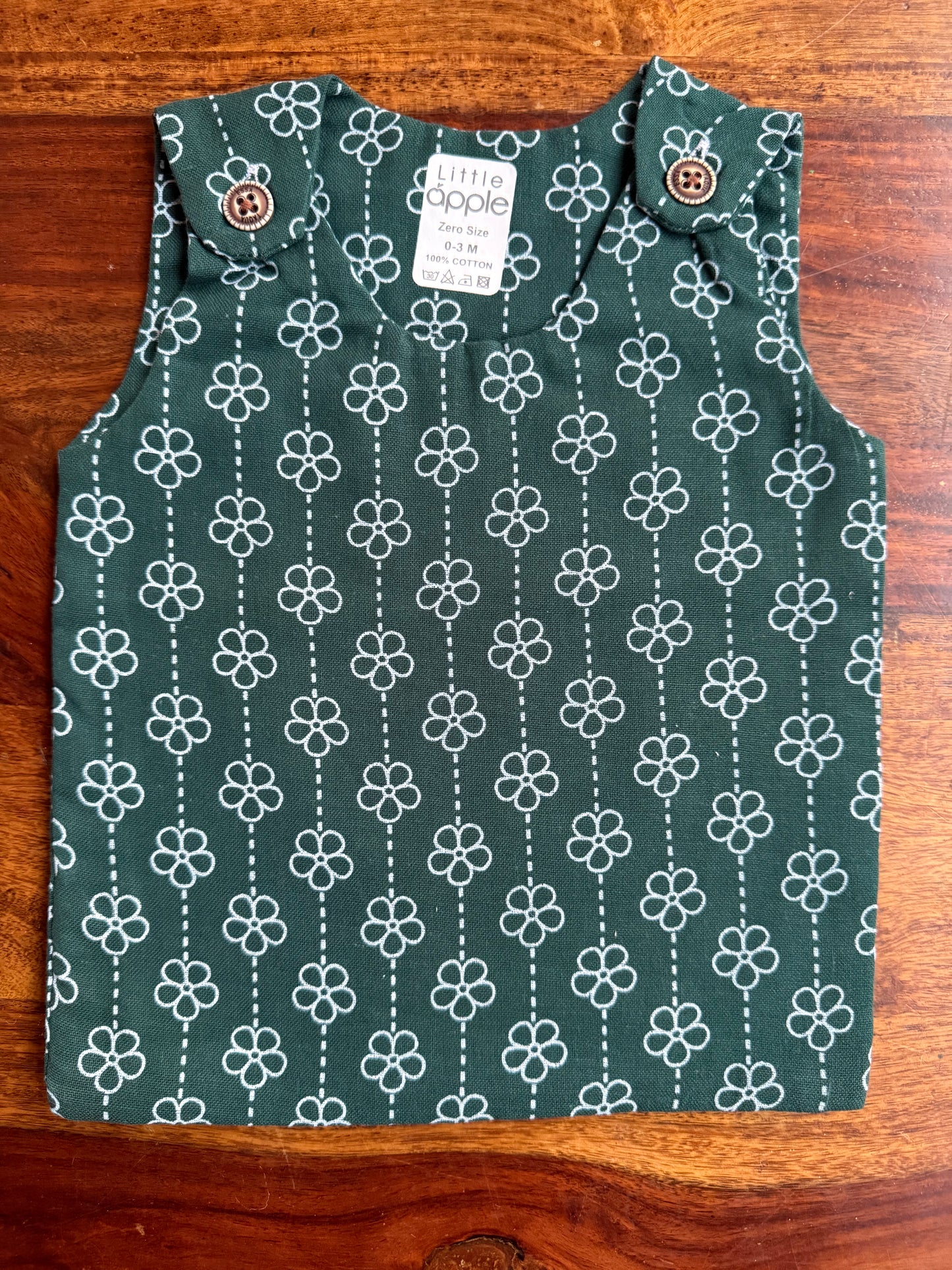 Organic Muslin Cotton Shoulder Button Jabla