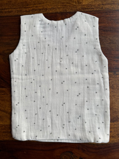 Organic Muslin Cotton Shoulder Button Jabla