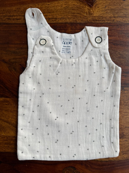 Organic Muslin Cotton Shoulder Button Jabla