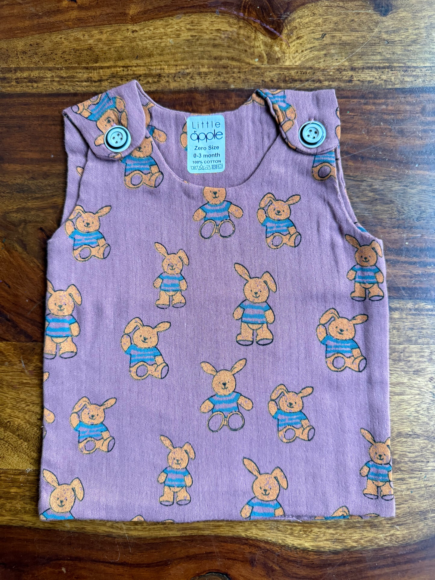 Organic Muslin Cotton Shoulder Button Jabla