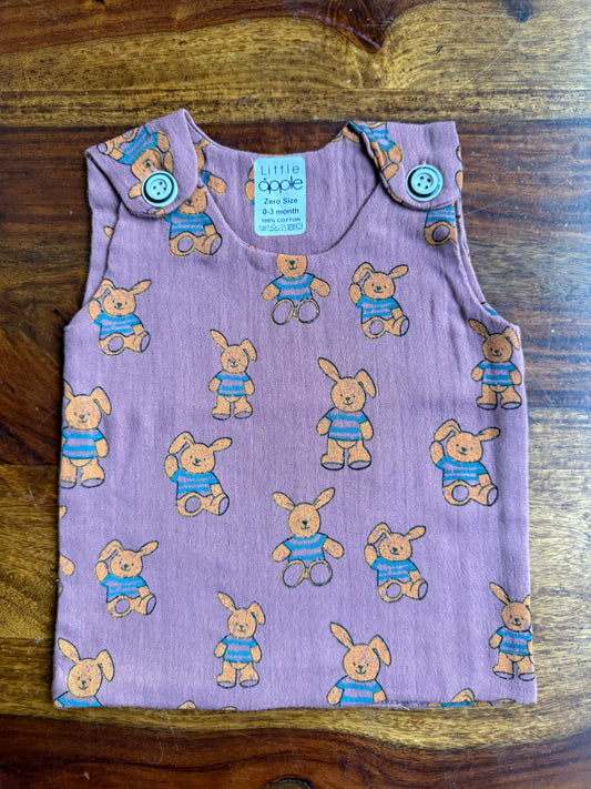 Organic Muslin Cotton Shoulder Button Jabla