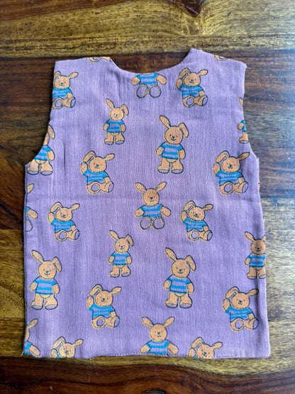 Organic Muslin Cotton Shoulder Button Jabla