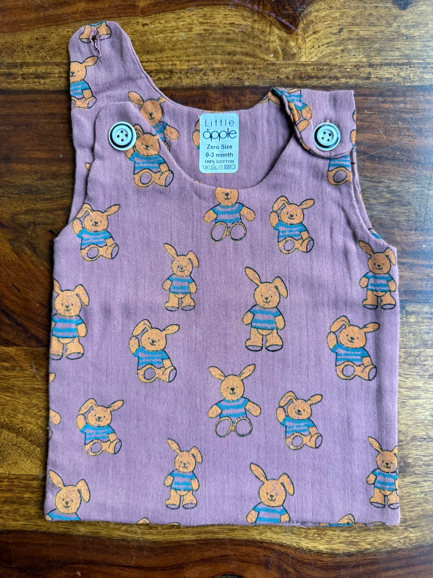 Organic Muslin Cotton Shoulder Button Jabla