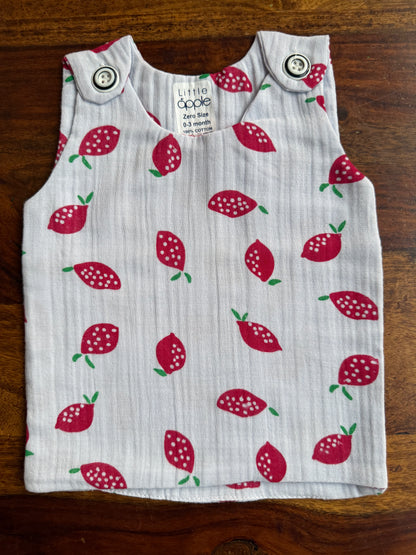 Organic Muslin Cotton Shoulder Button Jabla