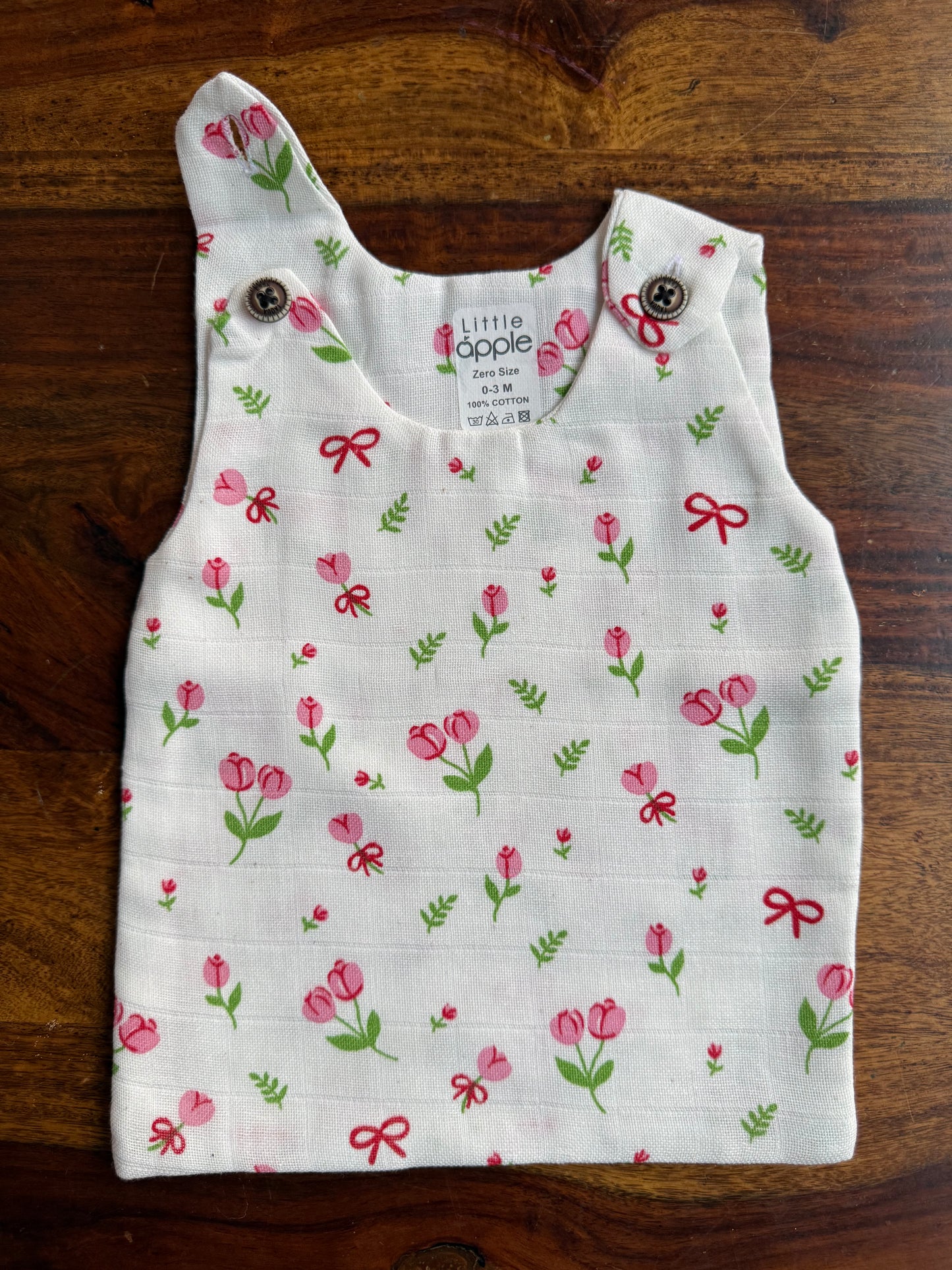 Organic Muslin Cotton Shoulder Button Jabla