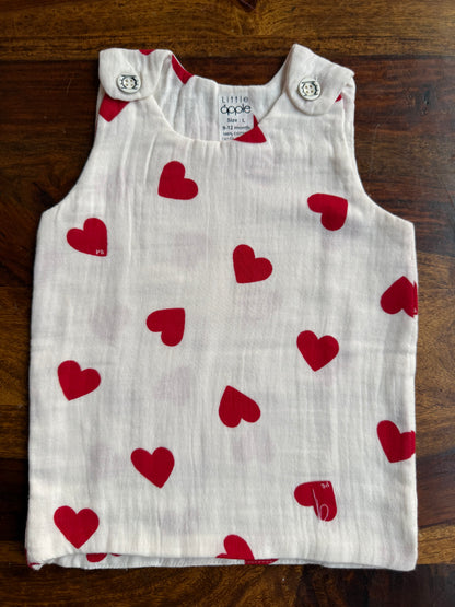 Organic Muslin Cotton Shoulder Button Jabla