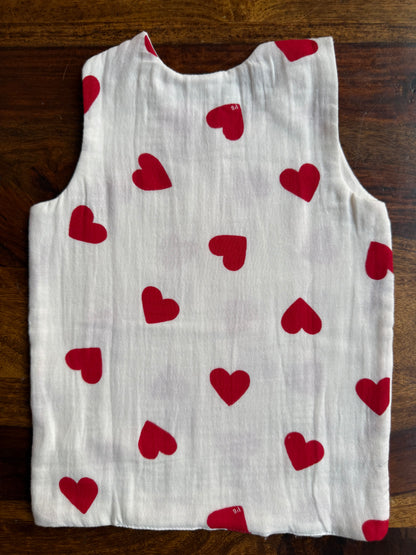 Organic Muslin Cotton Shoulder Button Jabla