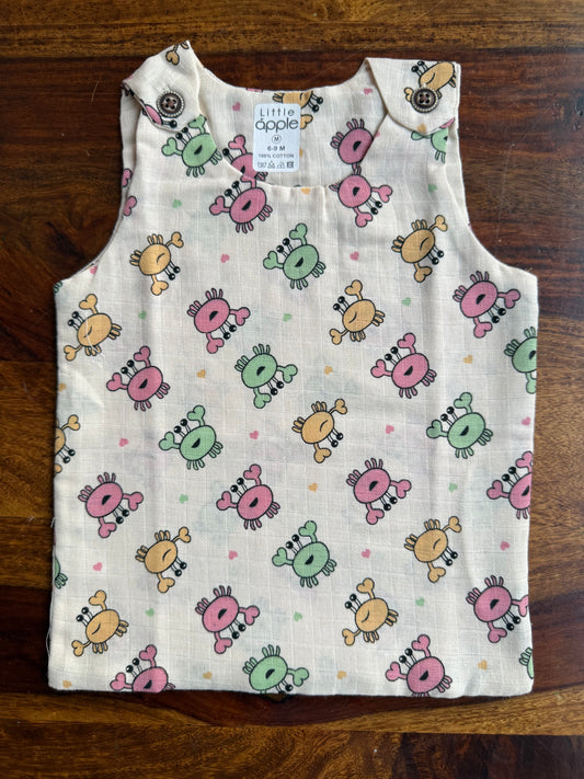 Organic Muslin Cotton Shoulder Button Jabla