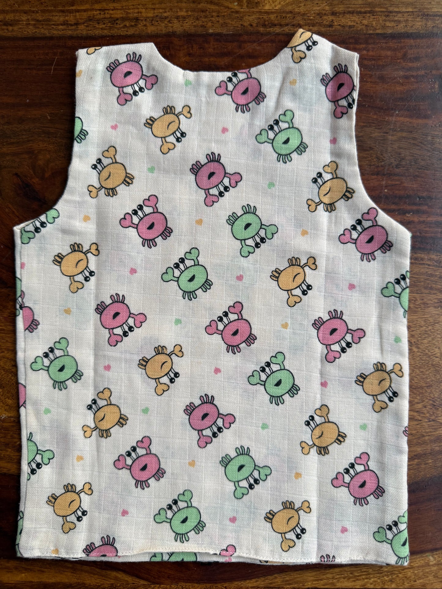Organic Muslin Cotton Shoulder Button Jabla
