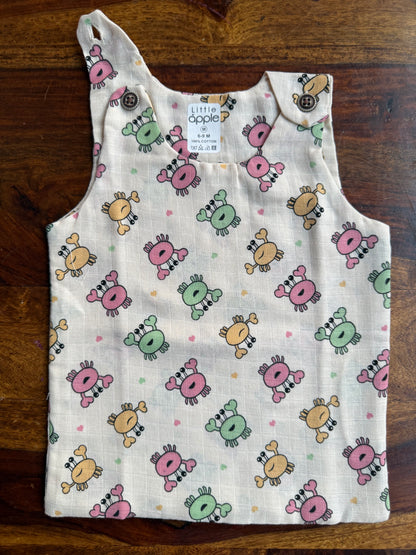 Organic Muslin Cotton Shoulder Button Jabla