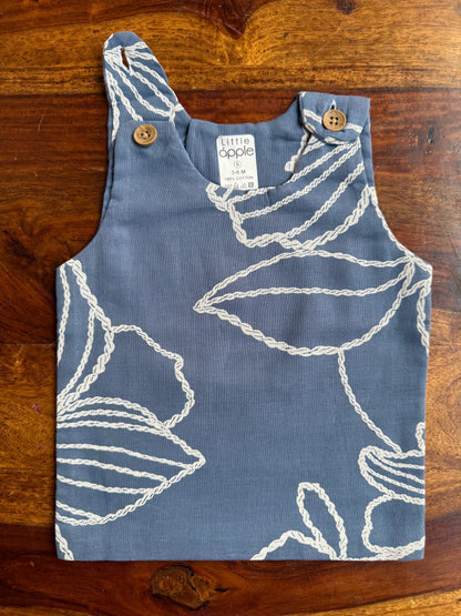Organic Muslin Cotton Shoulder Button Jabla