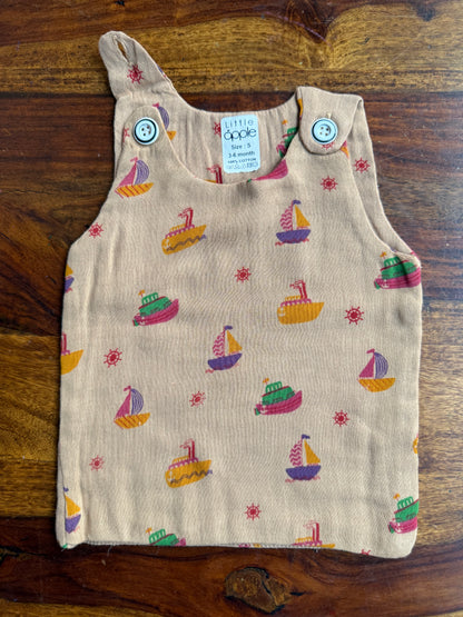 Organic Muslin Cotton Shoulder Button Jabla