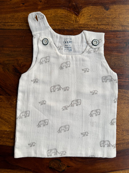 Organic Muslin Cotton Shoulder Button Jabla