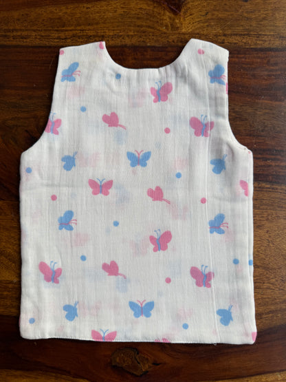 Organic Muslin Cotton Shoulder Button Jabla
