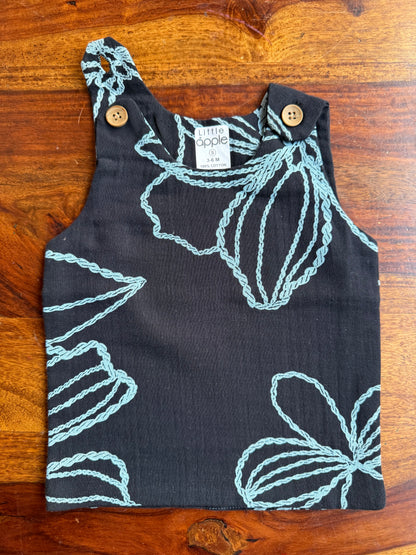 Organic Muslin Cotton Shoulder Button Jabla