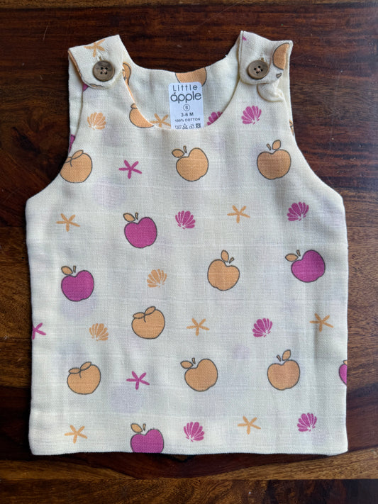 Organic Muslin Cotton Shoulder Button Jabla