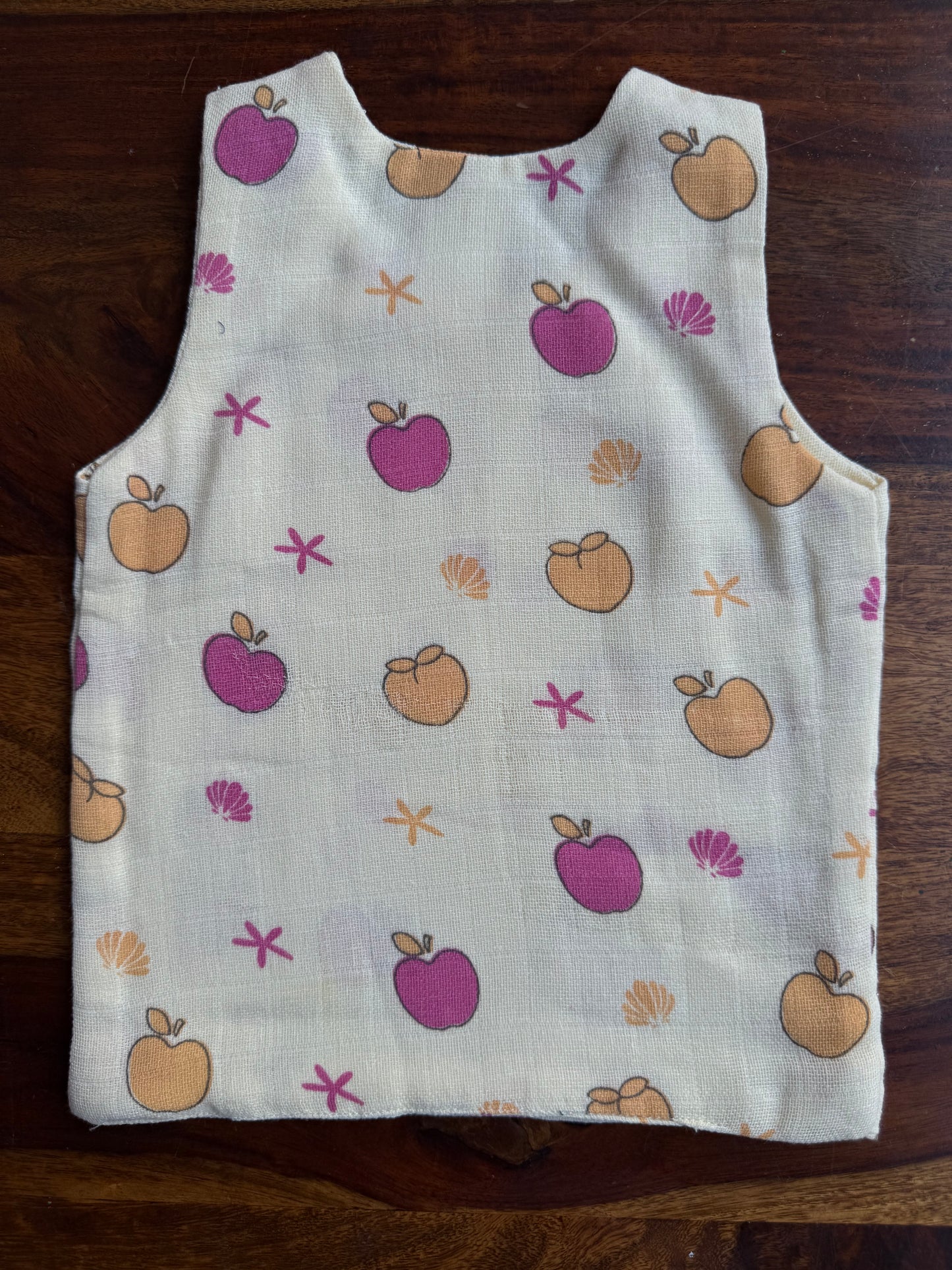Organic Muslin Cotton Shoulder Button Jabla