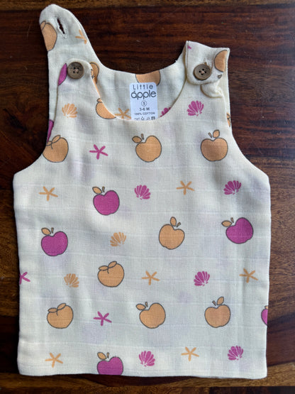 Organic Muslin Cotton Shoulder Button Jabla