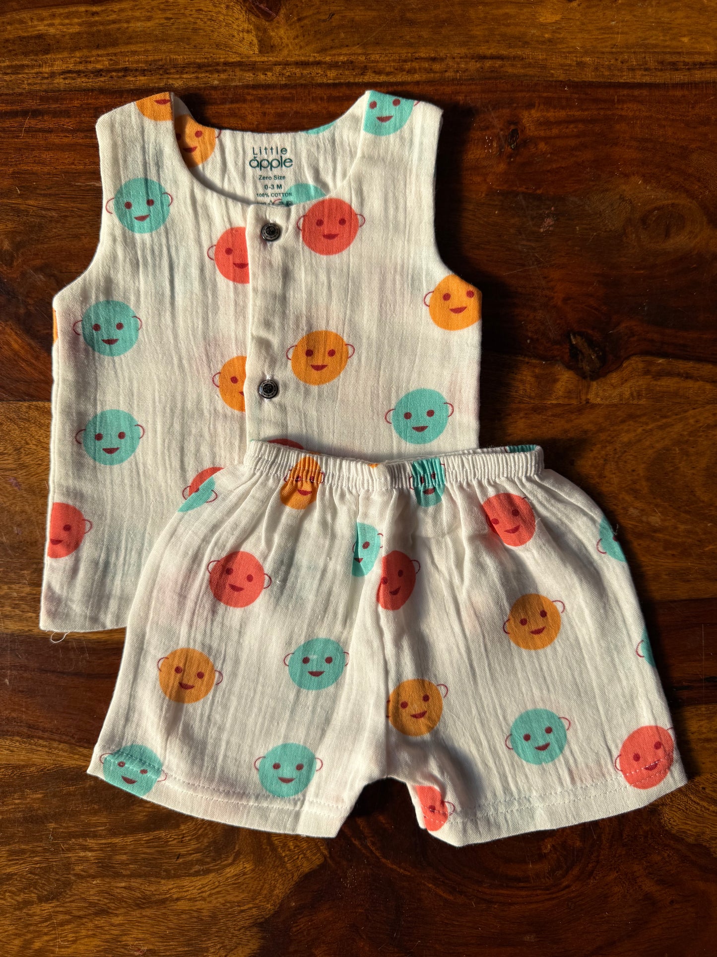 Organic Muslin Jabla with Shorts