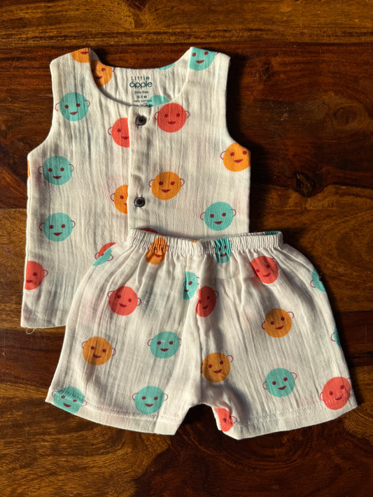 Organic Muslin Jabla with Shorts