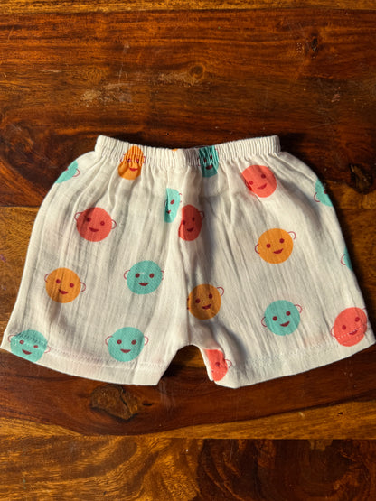 Organic Muslin Jabla with Shorts