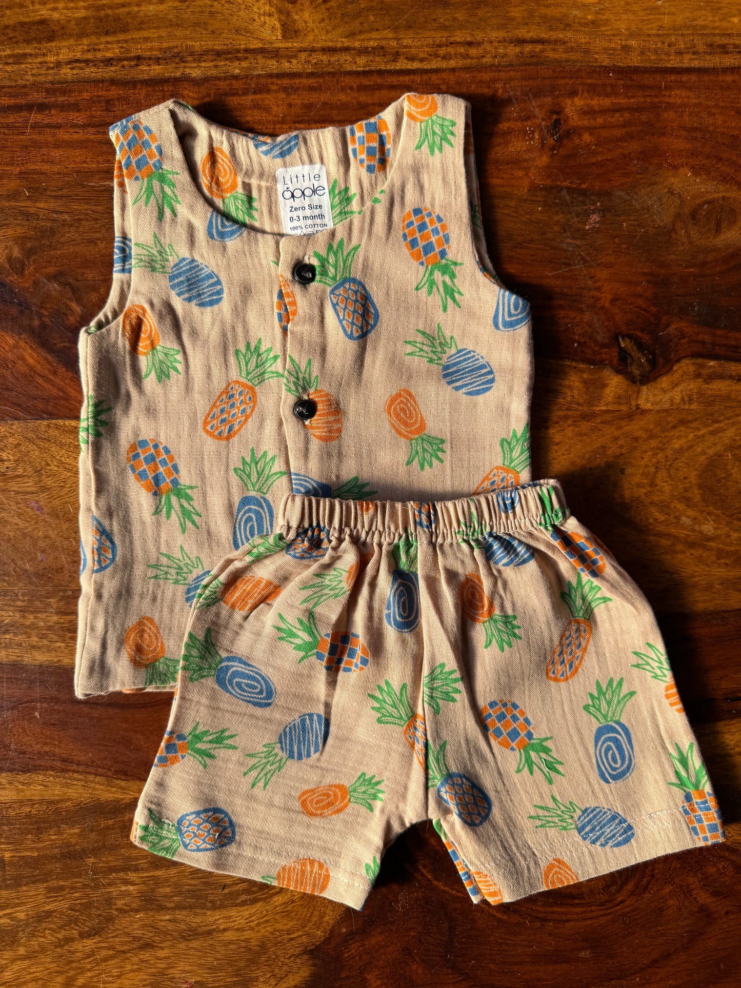 Organic Muslin Jabla with Shorts