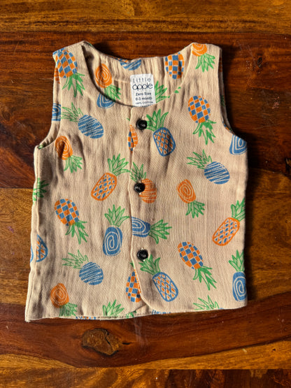 Organic Muslin Jabla with Shorts
