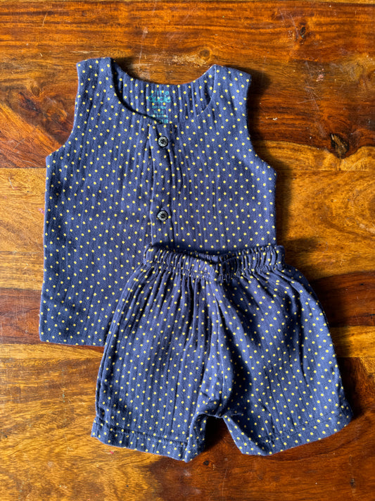 Organic Muslin Jabla with Shorts
