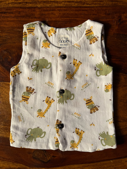 Organic Muslin Jabla with Shorts