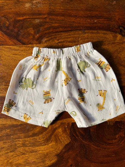 Organic Muslin Jabla with Shorts