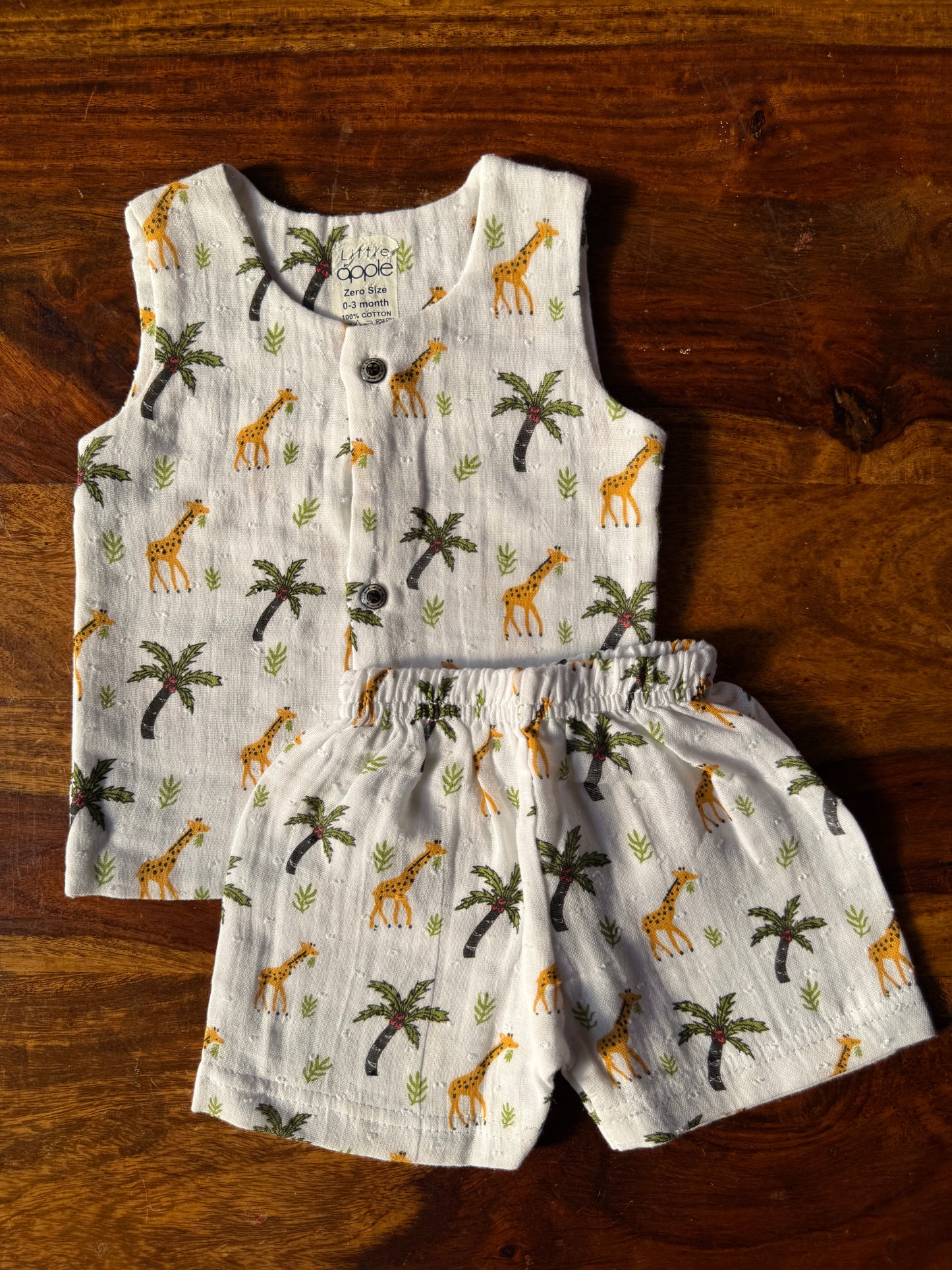 Organic Muslin Jabla with Shorts
