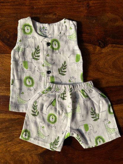 Organic Muslin Jabla with Shorts