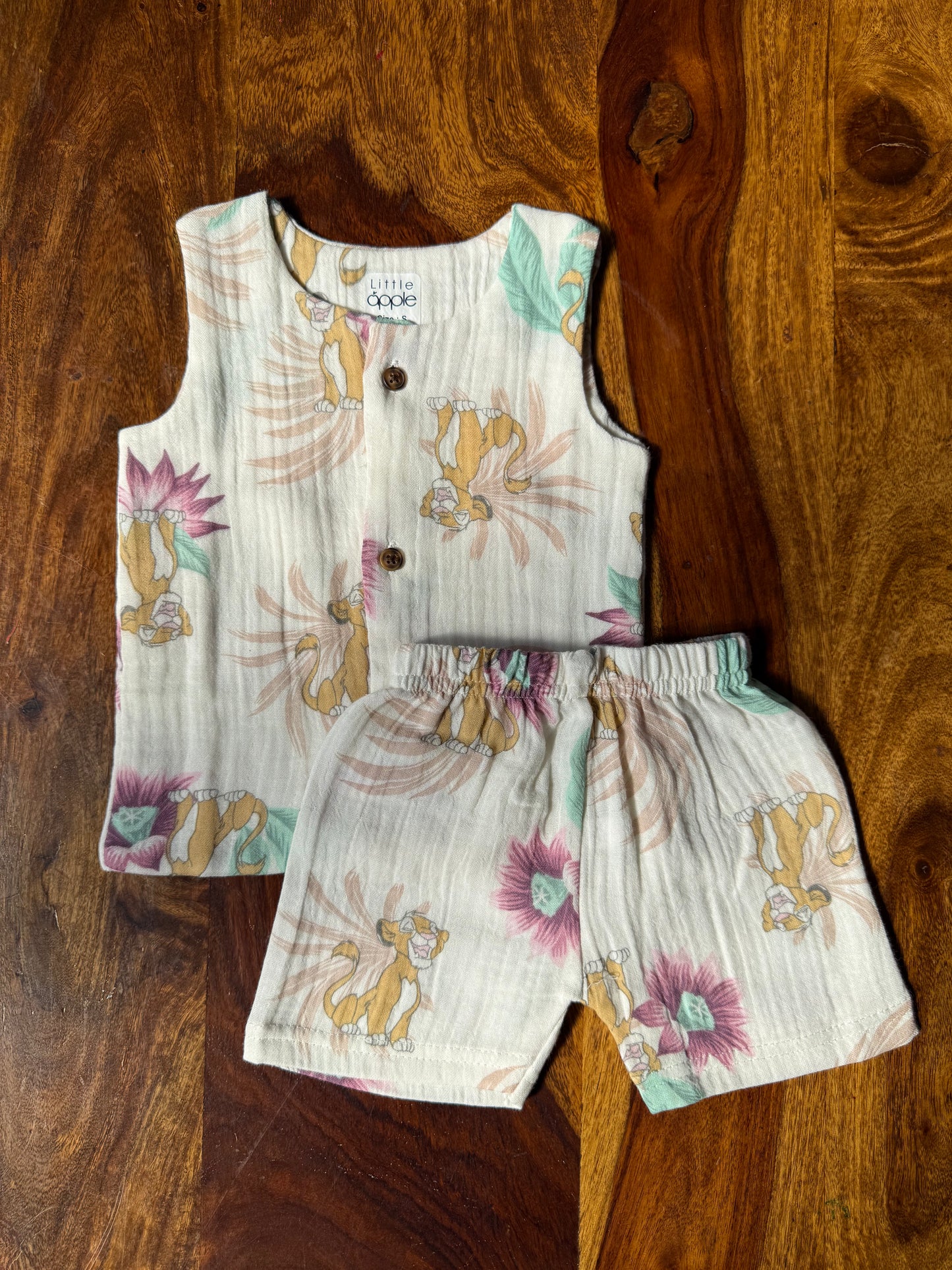 Organic Muslin Jabla with Shorts