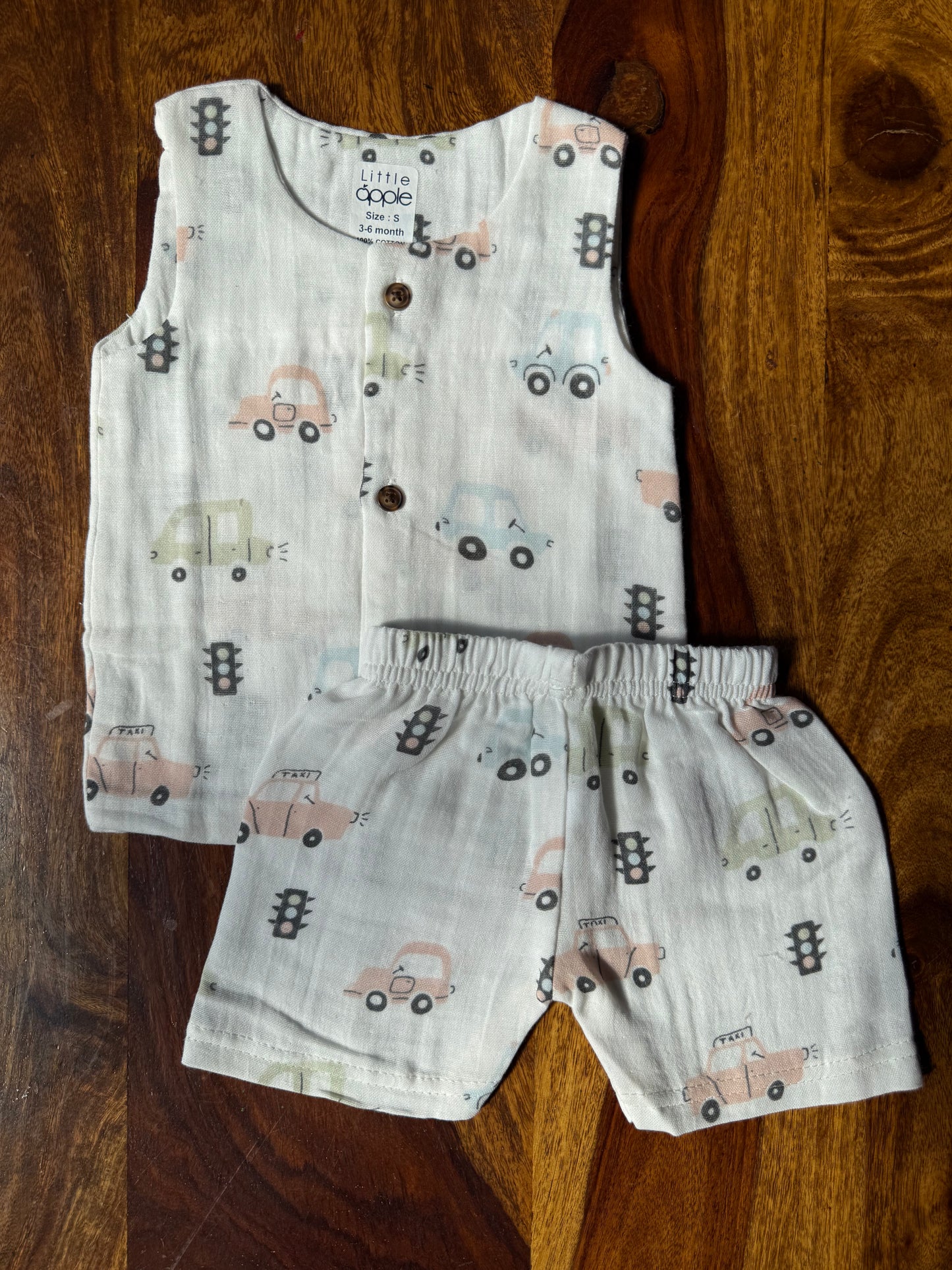 Organic Muslin Jabla with Shorts
