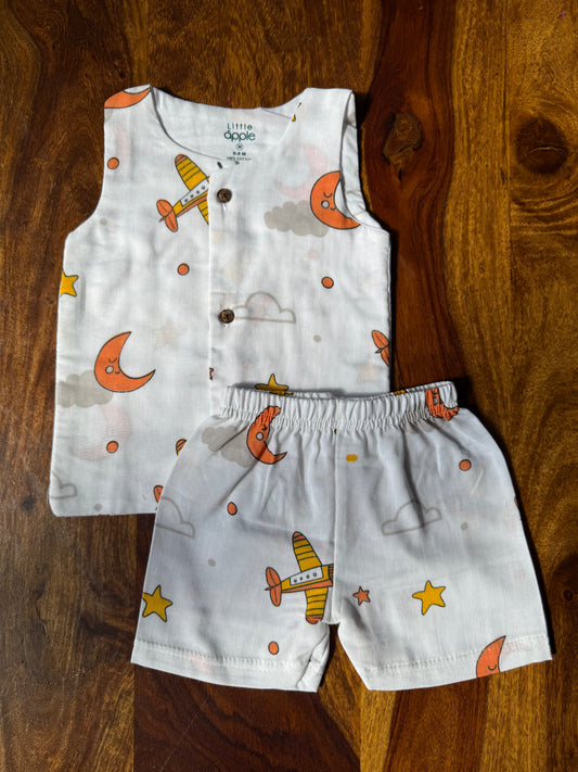 Organic Muslin Jabla with Shorts