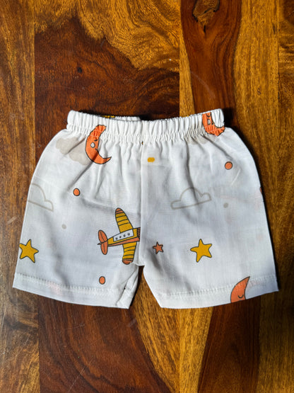 Organic Muslin Jabla with Shorts