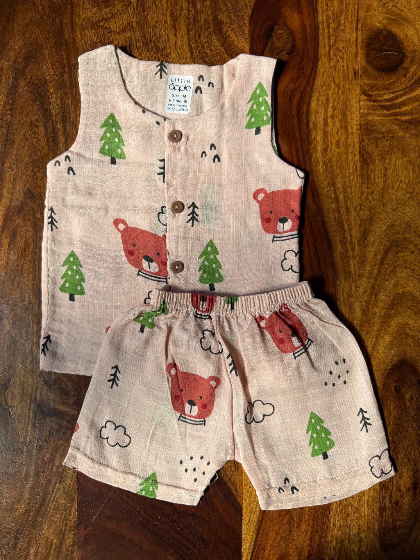 Organic Muslin Jabla with Shorts