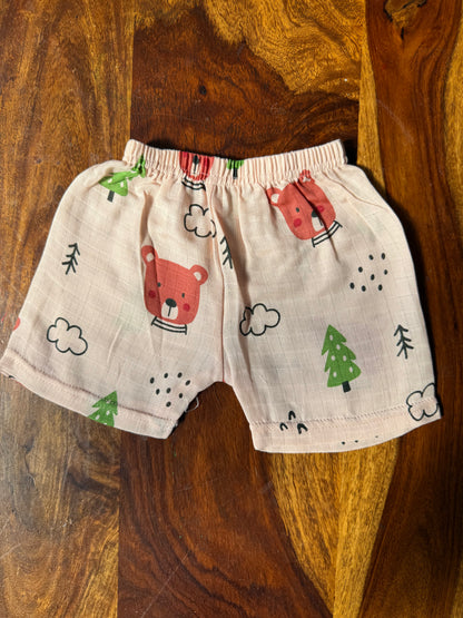 Organic Muslin Jabla with Shorts