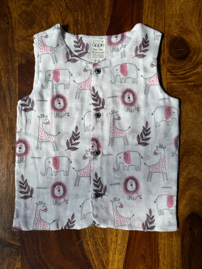 Organic Muslin Jabla with Shorts