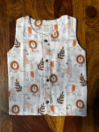 Organic Muslin Jabla with Shorts