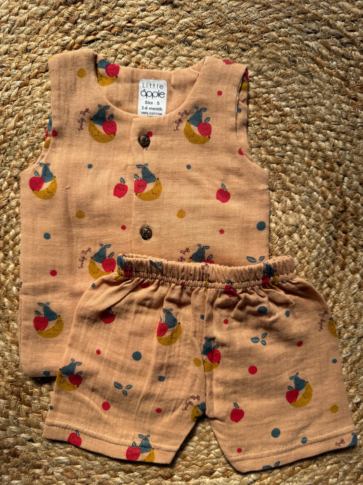 Organic Muslin Jabla with Shorts