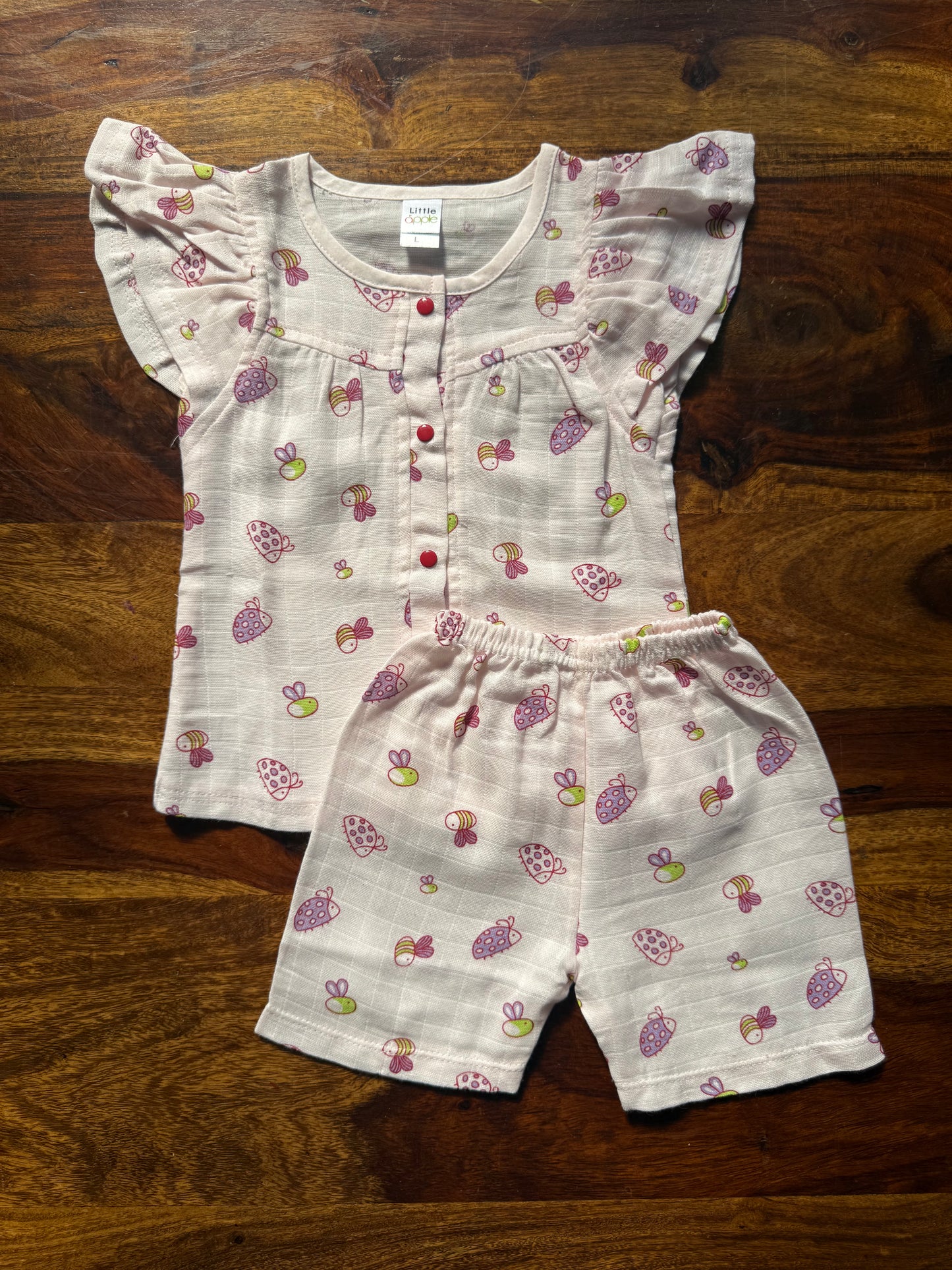 Organic Muslin Frill Top & Shorts Set