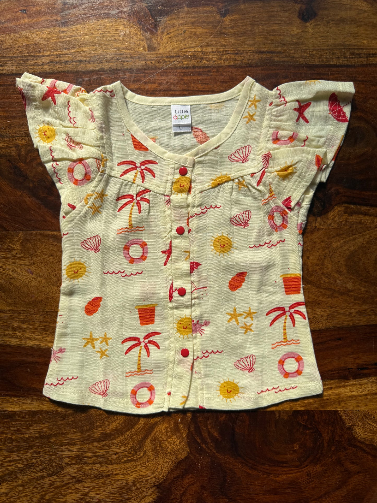Organic Muslin Frill Top & Shorts Set