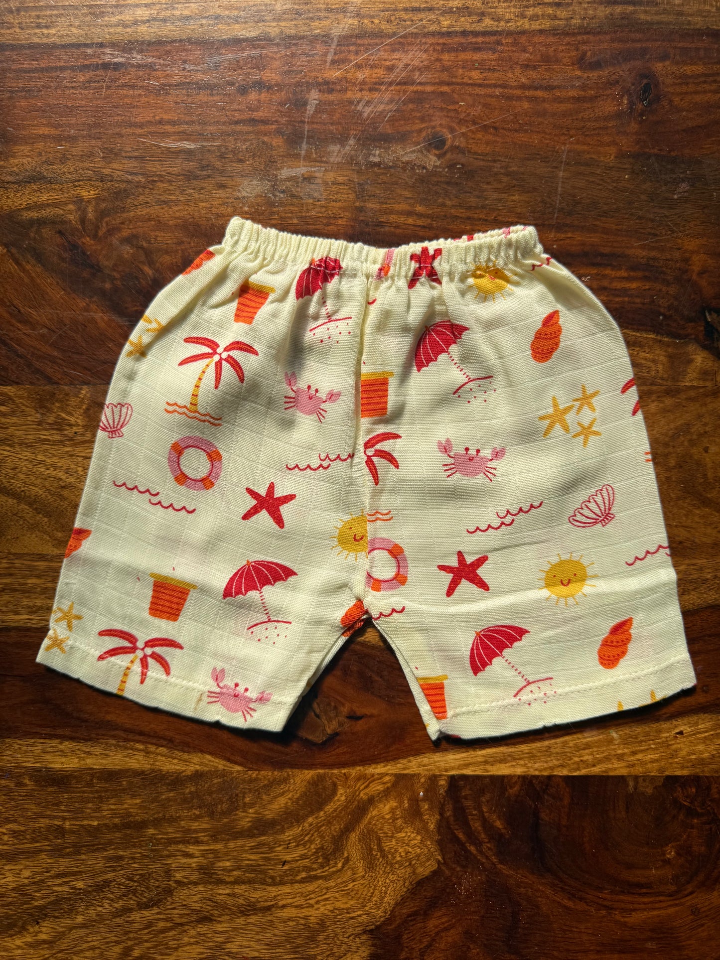 Organic Muslin Frill Top & Shorts Set