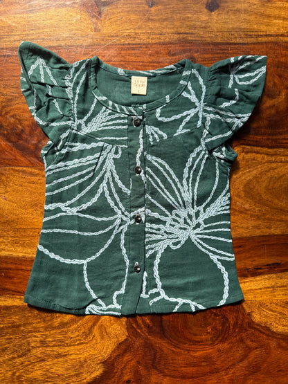 Organic Muslin Frill Top & Shorts Set