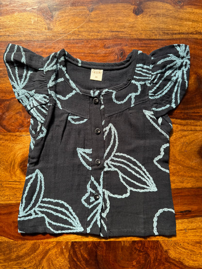 Organic Muslin Frill Top & Shorts Set