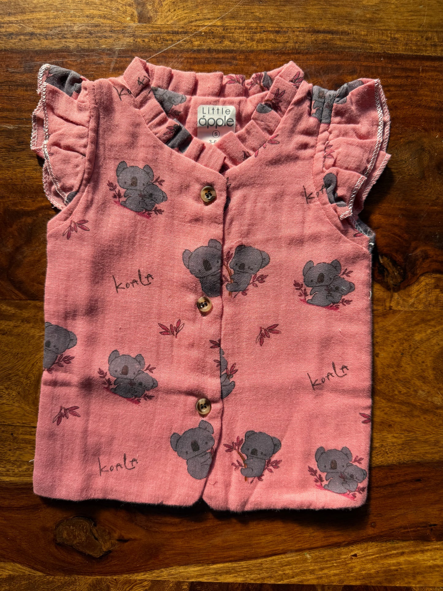 Organic Muslin Frill Neck Top set